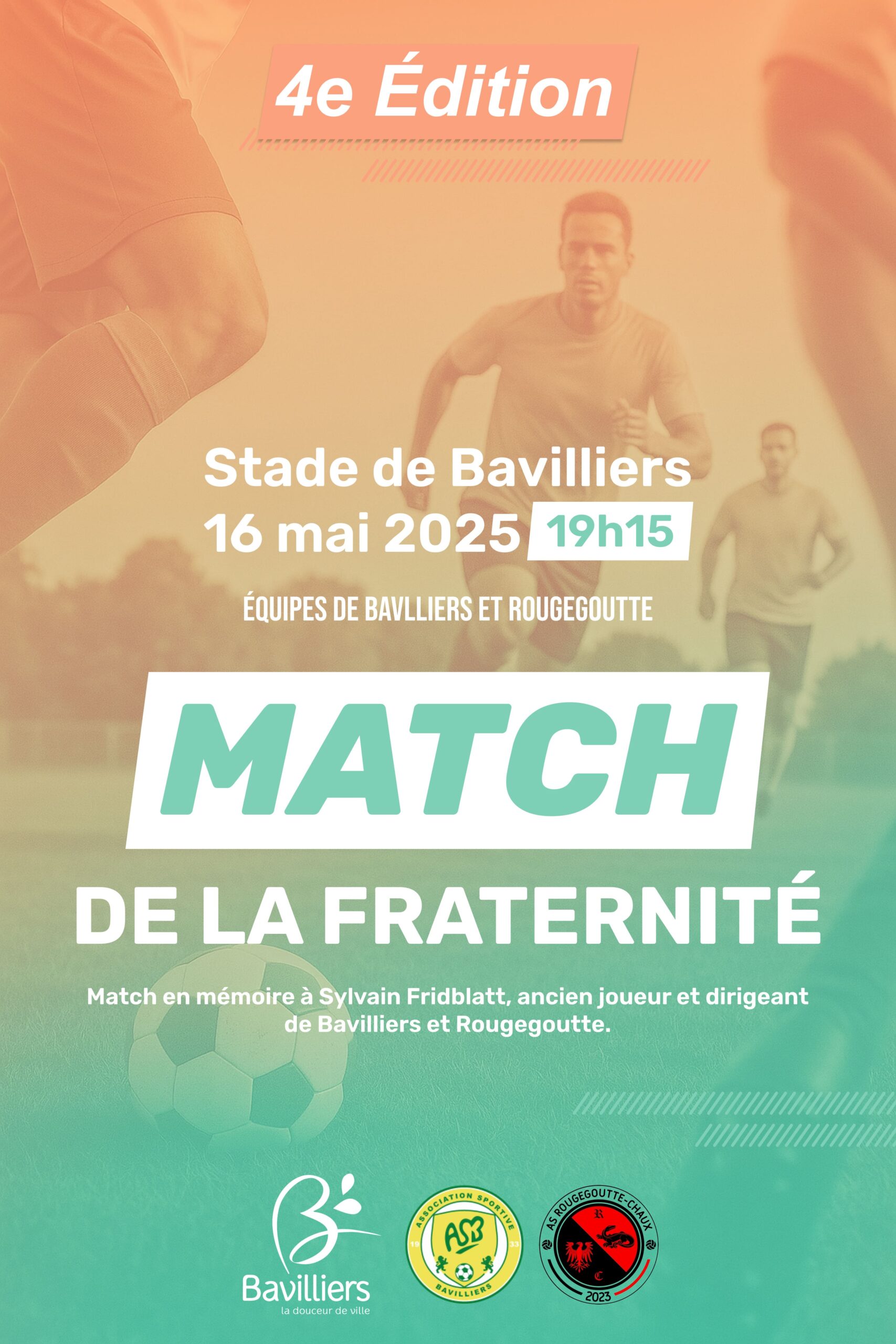 Affiche Match de la Fraternité