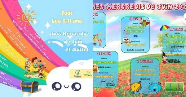 Planning Mercredis de juin-juillet