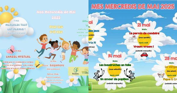 Planning Mercredis de mai